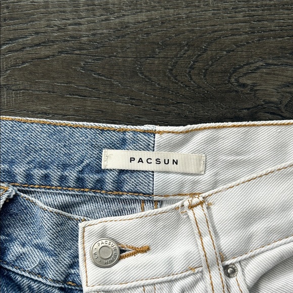 Two-Tone Blue and White Jeans - Picture 2 of 4